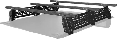 Pickup Truck Bed Canopy Semi‑High Removable Aluminum Camper Shell with Roof Rack Heavy‑Duty Overlanding Cargo Storage Vehicle Conversion in Kuwait