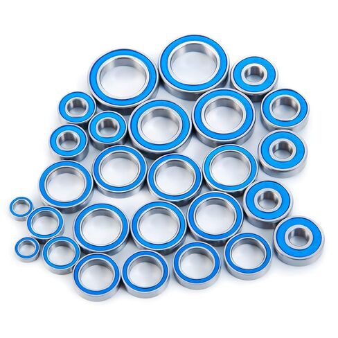27PCS Rubber Blue Sealed Ball Bearing Kit for Tra-xxas Maxx 4S(V1 and V2) & 89076-4 RC 1/10 Crawler Car Upgrade Parts in Saudi Arabia