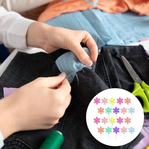 20 Pcs Needle Threaders, Multi-Color Needle Threader Kit, Durable Plastic & Steel Wire, Easy Threading Tool for Hand Sewing Cross Stitch Repair Clothing, Assorted Colors Designed for Mending Clothes in Kuwait