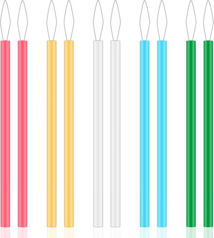 10 Pcs Needle Threader for Hand Sewing 5 Colors Needle Threading Tool Set Colorful Easy Threading Guide Plastic Sewing Machine Thread Helper for Elderly Beading and Knitting Craft Accessories in Kuwait