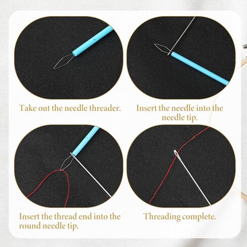 10 Pcs Needle Threader for Hand Sewing 5 Colors Needle Threading Tool Set Colorful Easy Threading Guide Plastic Sewing Machine Thread Helper for Elderly Beading and Knitting Craft Accessories in Kuwait
