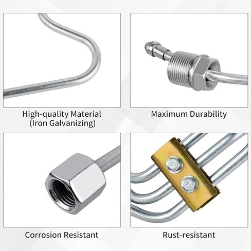 MuHize Fuel Injection Lines Kit - 3943765 Fuel Injector Line for 1998.5‐2002 24V 5.9L Cummins Engines w/ VP44 Pump 3943773 3943767 3943771 3943775 3943769 in Kuwait