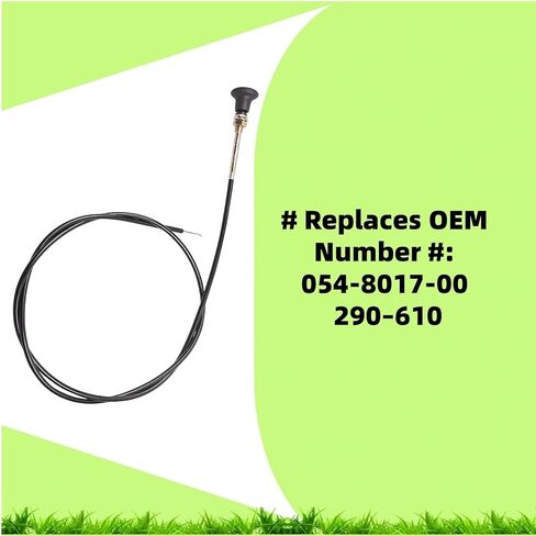 Choke Cable Assembly (Push-Pull Type), Compatible with Bad Boy Zero-Turn Mowers Compact CZT CZT Elite MZ MZ Magnum Maverick Outlaw XP Outlaw ZT ZT Elite - Replaces 054-8017-00 290–610 in Kuwait