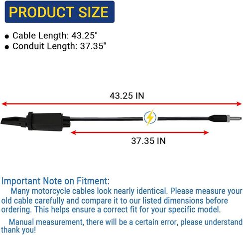 7080579 Choke Cable Compatible with P-olaris Big Boss 250 400L Scrambler 400 Sportsman 400 500 Trail Blazer 250 Trail Boss 250 300 X-plorer 300 400 - Reaplace 7080371, Motion Pro 10-0053 in Kuwait