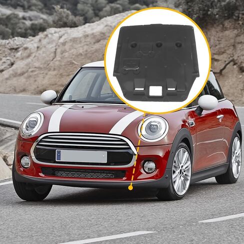 درع دفقة المحرك الأمامي متوافق مع 2014-2020 Cooper F55 F56 درع دفقة المحرك الأسود تحت الغطاء 51757343141 in Kuwait