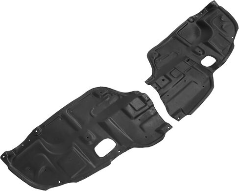 Engine Splash Shield Compatible with 2002-2006 Toyota Camry Replacement for TO1228107 TO1228106 5144206020 5144106030 Plastic(PE) Black in Kuwait