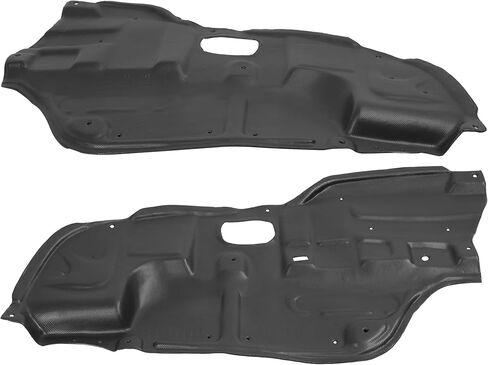 Engine Splash Shield Compatible with 2002-2006 Toyota Camry Replacement for TO1228107 TO1228106 5144206020 5144106030 Plastic(PE) Black in Kuwait