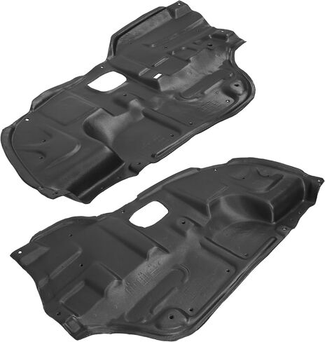 Engine Splash Shield Compatible with 2002-2006 Toyota Camry Replacement for TO1228107 TO1228106 5144206020 5144106030 Plastic(PE) Black in Kuwait
