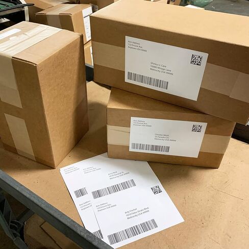 Printable Shipping Address Label | 5.5" x 8.5" (5-1/2 x 8-1/2) | Qty 20 Count | 10 Sheets Total | Permanent White Matte | Compatible with Inkjet and Laser Printer | Blank Labels in Kuwait