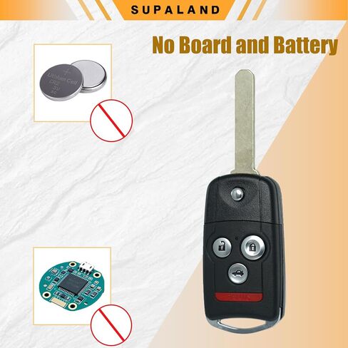 SUPALAND مفتاح علبة مفتاح تشغيل السيارة الإلكتروني استبدال ل أكورا MDX RDX TL TSX ZDX 2007 2008 2009 2010 2011 2012 2013 غطاء بعيد بدون مفتاح in Kuwait