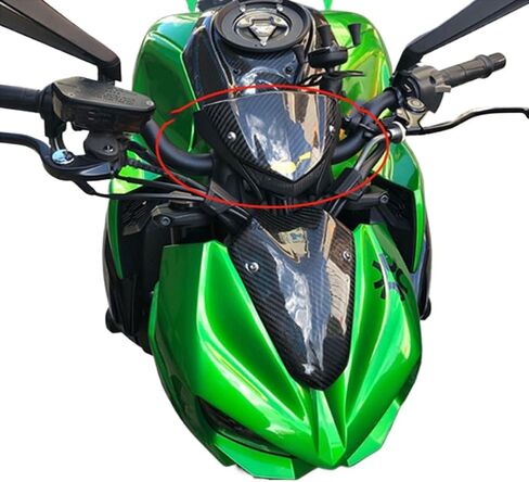 عاكس الرياح الأمامي للدراجة النارية متوافق مع Z100 2014 2021 لوحة صغيرة مزخرفة من ألياف الكربون in Kuwait