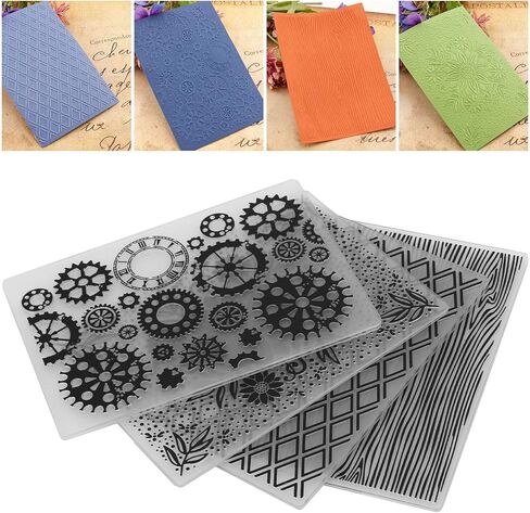 Julihai Embossing Template EasytoUse Paper Craft Tool for Creating Masterpieces 4Pcs Suitable for Cards, Scrapbooks, Paper Crafts in Kuwait