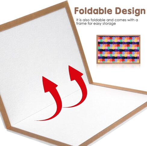 TOYANDONA Jigsaw Puzzle Board for 500 Pieces - Foldable Puzzle Board Pad Jigsaw Mat for Display, Easy Storage, 23. 5 X 15. 7 Inch in Kuwait