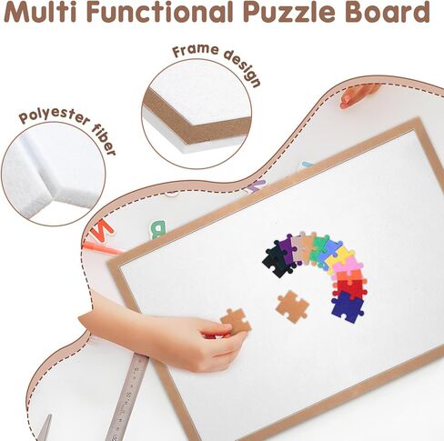 TOYANDONA Jigsaw Puzzle Board for 500 Pieces - Foldable Puzzle Board Pad Jigsaw Mat for Display, Easy Storage, 23. 5 X 15. 7 Inch in Kuwait