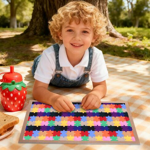 TOYANDONA Jigsaw Puzzle Board for 500 Pieces - Foldable Puzzle Board Pad Jigsaw Mat for Display, Easy Storage, 23. 5 X 15. 7 Inch in Kuwait