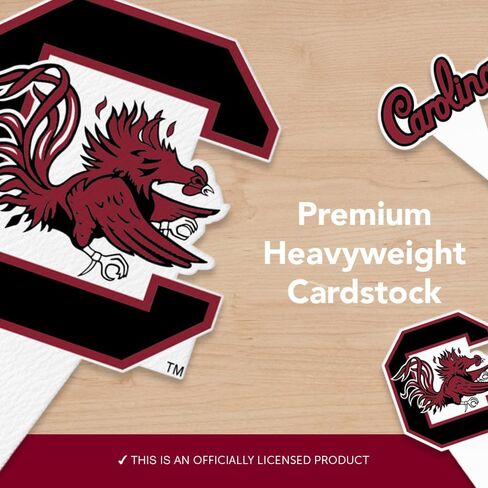 مجموعة أغطية الكب كيك وأغطية الكيك من جامعة صبار الصحراء في كارولينا الجنوبية - USC Gamecocks 25 قطعة من لوازم حفلات الطعام والديكورات والتخرج ويوم اللعب in Kuwait