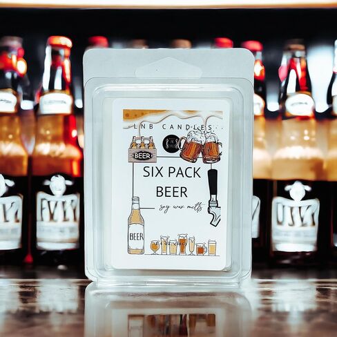 3 PACK Beer Scent Made In USA Fragrance Wax Melts Tarts Luxury Premium Soy 3 2.4 ox Clean Ingredients Essential Oils Hand Poured Cubes Gag Gift Men in Kuwait