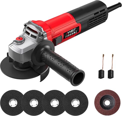 Angle Grinder 10 Amp: 4-1/2 inch Power Angle Grinder Tools with 13000 RPM - 1200W Small Angle Grinder for Cutting, Grinding, Polishing in Saudi Arabia