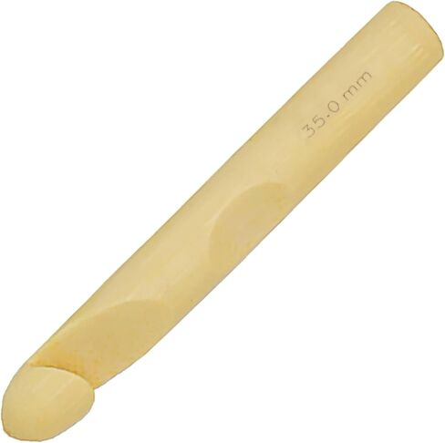 1Pcs 35mm Wood Huge Crochet Hook, Large US Size Y, Big Crochet Hooks Needles for Giant Chunky Yarn, DIY Yarn Craft,Nice Gift for Women Adults Kids Children Beginners in Kuwait
