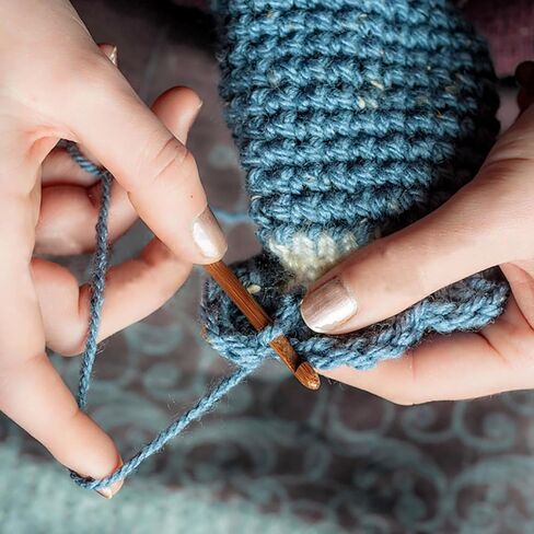 1Pcs 35mm Wood Huge Crochet Hook, Large US Size Y, Big Crochet Hooks Needles for Giant Chunky Yarn, DIY Yarn Craft,Nice Gift for Women Adults Kids Children Beginners in Kuwait