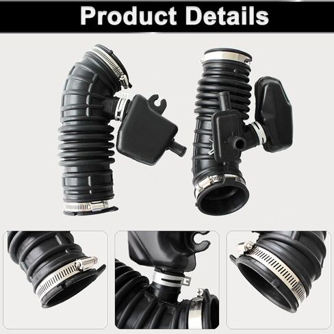 خرطوم منقي هواء للمحرك الأمامي الأيسر والأيمن من AUCERAMIC مناسب لإنفينيتي FX35 Base Sport 2009-2012 3.5L 16576-1CB1A 16576-1CB0A مدخل أنبوب مخرج القناة in Kuwait
