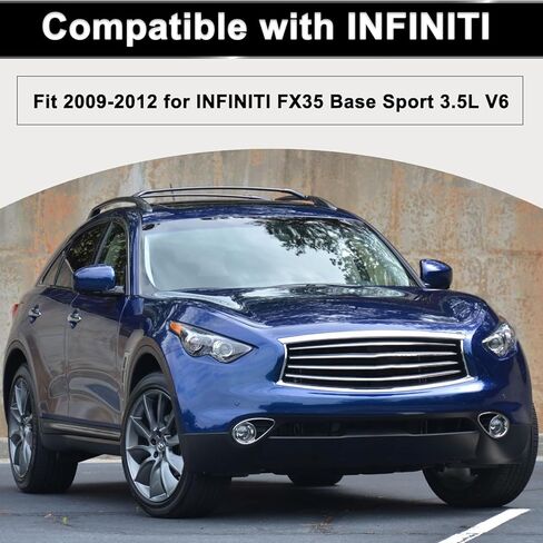 خرطوم منقي هواء للمحرك الأمامي الأيسر والأيمن من AUCERAMIC مناسب لإنفينيتي FX35 Base Sport 2009-2012 3.5L 16576-1CB1A 16576-1CB0A مدخل أنبوب مخرج القناة in Kuwait