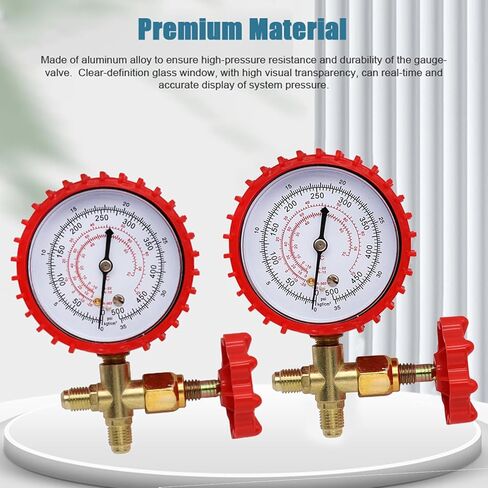 Air Conditioning Refrigeranting Gauge Pressure Adjustable Refrigeration Maintenance Equipment Air Conditioner Repairing Tool for R22 R134 R404 Refrigerants in Kuwait