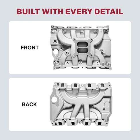 7105 أداء ألومنيوم مشعب السحب مزدوج المستوى متوافق مع Ford FE Big Block BBF 1961-1977 390 406 410 427 428 V8، دورة في الدقيقة 1,500-6,500، فضي in Kuwait