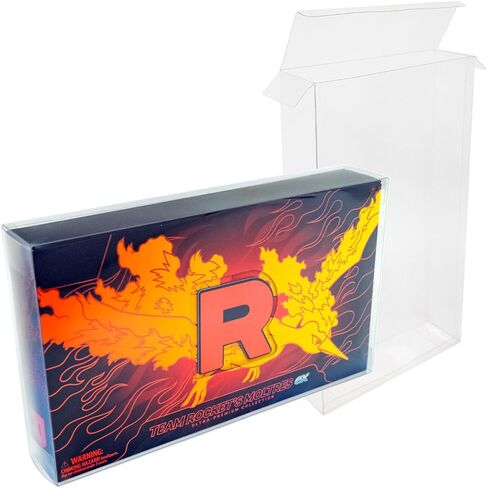 حافظة حماية من البلاتين لصناديق مجموعة Moltres EX UPC فائقة الجودة من Team Rocket - مقاومة للأشعة فوق البنفسجية والخدش in Kuwait