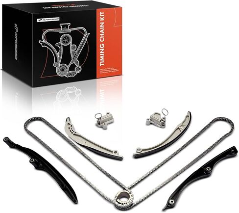 مجموعة A-Premium مكونة من 9 مجموعة سلسلة توقيت المحرك مع ضرس وشداد ودليل متوافق مع Ford F-150 F150 2017-2024، Expedition 2018-2024 وLincoln Navigator 2018-2024، 3.5 لتر in Kuwait