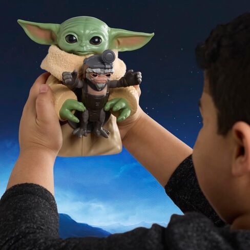 ستار وورز غروغو، مجسم حركة إلكتروني وأنزيلانر 16.5 سم، لعبة تفاعلية، الماندالوريان وغروغو، لعبة للأطفال من سن 4 سنوات in Kuwait