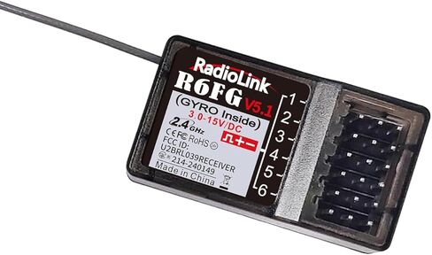جهاز استقبال جيروسكوبي DTXMX Radiolink R6FG 6 قنوات 2.4 جيجا هرتز يعمل مع جهاز إرسال جهاز التحكم عن بعد RC4GS V3/RC4GS V2/RC6GS V3/RC6GS V2/RC8X، للسيارات والقوارب RC in Kuwait