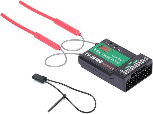 جهاز استقبال Goolsky Flysky FS-iA10B 10 قنوات 2.4 جيجا هرتز AFHDS 2A جهاز استقبال متوافق مع Flysky FS-i6 FS-i6S FS-i6X FS-i10 RC جهاز إرسال لطائرة هليكوبتر بدون طيار RC in Kuwait