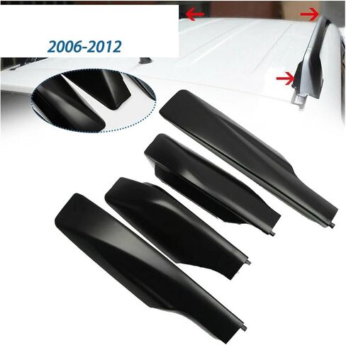 غطاء رف أمتعة غطاء حامل سقفي ABS أسود رف أمتعة غطاء متوافق لتويوتا RAV4 XA30 2006-2012 قطع غيار السيارات مواد ذات جودة عالية in Kuwait