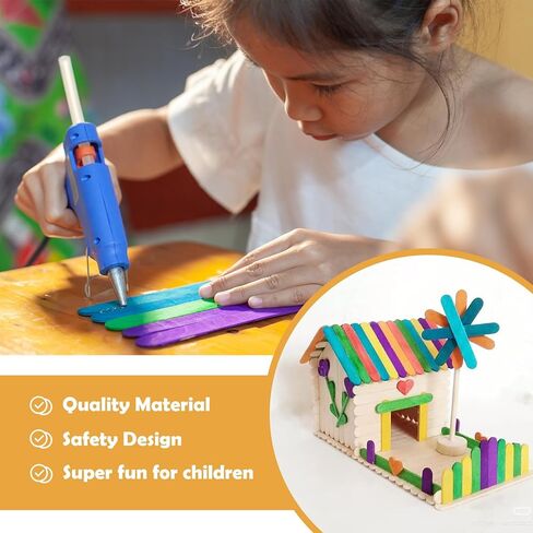 2500Pcs Wooden Popsicle Sticks for Crafts, 4.5" Wide Wooden Craft Sticks, Lollipop Sticks for Creative Designs, Home Art Projects, DIY Wood Crafts, Hair Removal and Waxing Supplies, Ice Pop Sticks in Kuwait