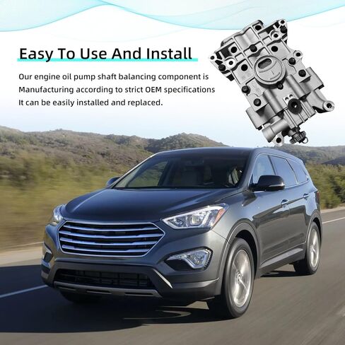 23300-2G400 مجموعة توازن عمود مضخة زيت المحرك 20 أسنان متوافقة مع 2013-2016 Hyundai Santa Fe Sport Tucson 2.4L 2014-2015 Tucson 2.4L in Kuwait