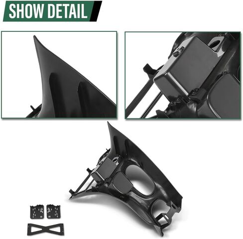 طقم إطار LQI مزدوج Din Radio Center Dash Bezel متوافق مع Chevy Corvette C5 1997-2004 10407815 من ألياف الكربون باللون الأسود in Saudi Arabia