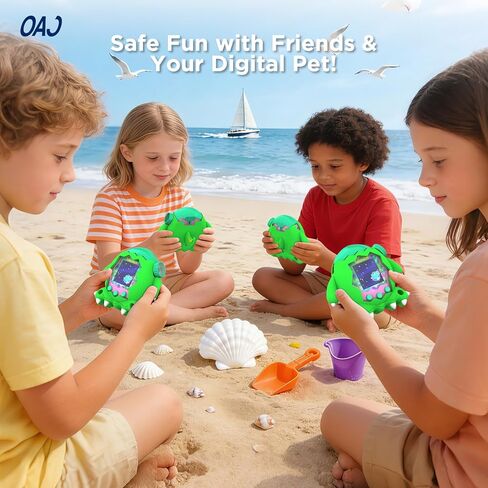 OAJ Silicone case for Tamagotchi Paradise Interactive Toy Digital Pet with Lanyard , Cute Dinosaur Cover Compatible with Tamagotchi Paradise Electronic Pet. in Kuwait