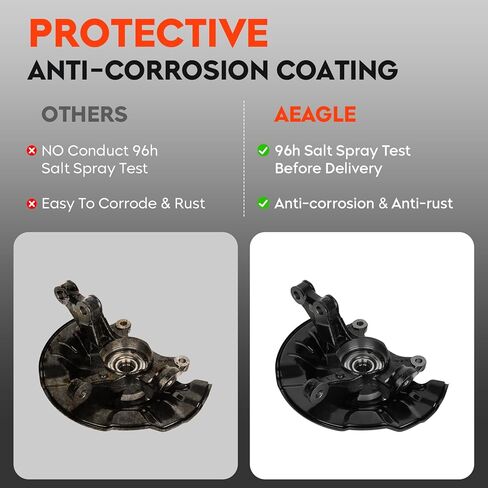 Front Steering Knuckle & Wheel Bearing Hub Assembly for Toyota Corolla 2014-2018 L4 1.8L, Matrix 2009-2013 L4 1.8L, Left Driver and Right Passenger Side in Kuwait