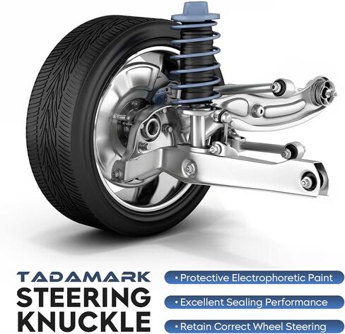 TadaMark مفاصل التوجيه الأمامية ومجموعة محور تحمل العجلة مناسبة لسيارة Toyota Sienna 2011-2017 3.5L (FWD فقط)، السائق الأيسر وجانب الراكب الأيمن in Kuwait