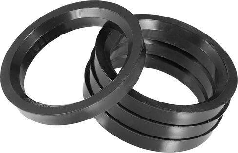 Motoforti 70.1mm to 57.1mm Universal Car Hub Centric Rings Black - Pack of 4 Long-Lasting in Kuwait