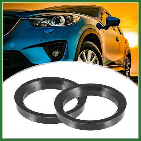 Motoforti 70.1mm to 57.1mm Universal Car Hub Centric Rings Black - Pack of 4 Long-Lasting in Kuwait
