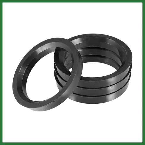 Motoforti 70.1mm to 57.1mm Universal Car Hub Centric Rings Black - Pack of 4 Long-Lasting in Kuwait