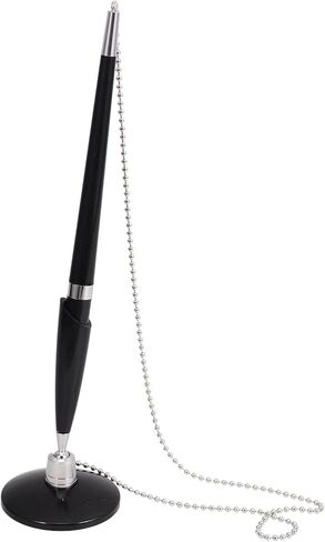 Desktop Signature Ballpoint Pen with Adhesive Base and Chain Wear-resistant Office Writing Pen for Counter Use for Reception Desks in Kuwait