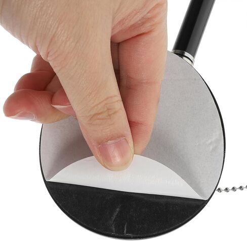 SHERCHPRY Desktop Ballpoint Signature Pen 0.5mm Black Ink with Silver Chain Fixed Counter Pen for Office and Bank Use Professional Writing Instrument in Kuwait