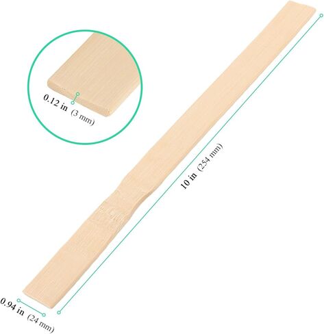 400 Pack Paint Stir Sticks, 10 Inch Natural Wood Craft Paddles for Garden Plant Labels, Paint Mixing, 10 x 0.94 x 0.12 inch in Kuwait