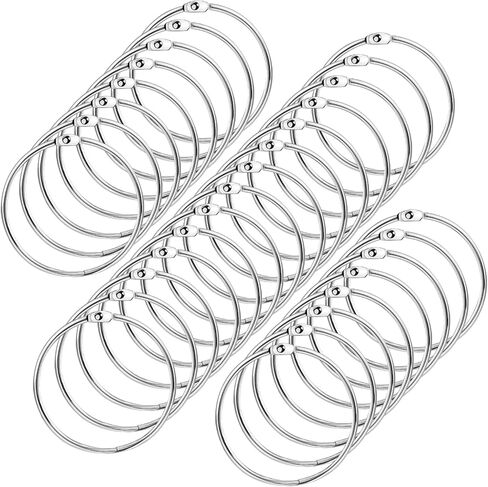 4 Inch 30 Pack Large Binder Rings,Loose Leaf Book Ring for Index Cards, Keychain, School, Home, Office, DIY Craft, Silver in Kuwait