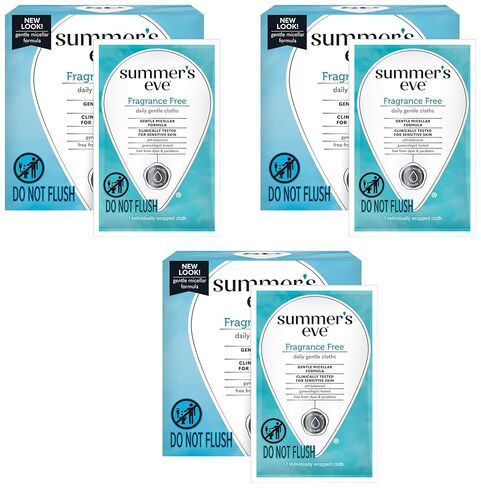 Summer's Eve, Ultimate Odor Control, Daily Feminine Wipes with Boric Acid, Removes Odor, On-the-go Body Wipes with pH Balance, 12 ct in Saudi Arabia