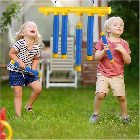 لعبة Reflex Challenge Drop Sticks - لعبة تدريب على التنسيق بين اليد والعين ورد الفعل للأطفال والكبار، لعبة عصي الإمساك بتمارين الأعصاب in Kuwait