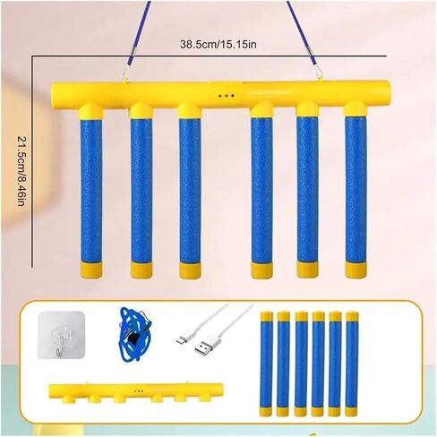 لعبة Reflex Challenge Drop Sticks - لعبة تدريب على التنسيق بين اليد والعين ورد الفعل للأطفال والكبار، لعبة عصي الإمساك بتمارين الأعصاب in Kuwait